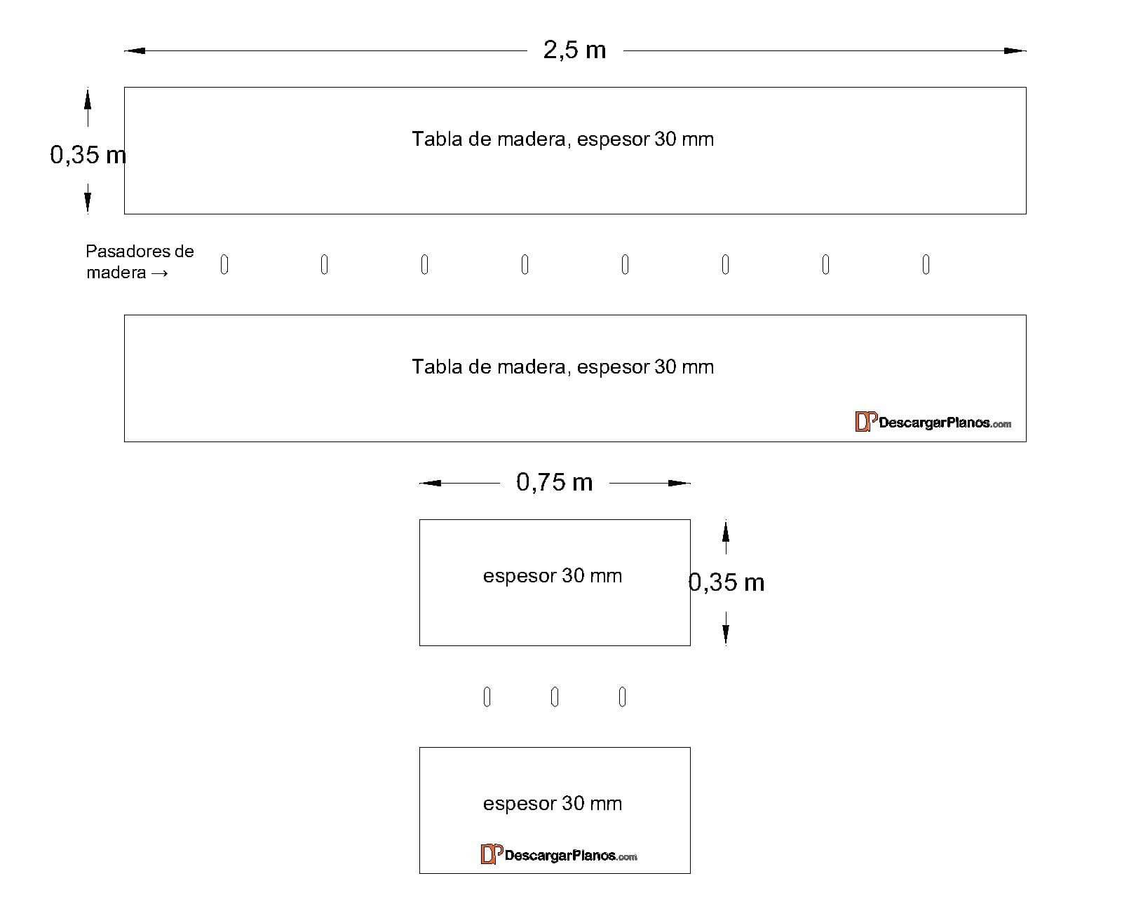 planos para hacer un sofa cama medida de cortes