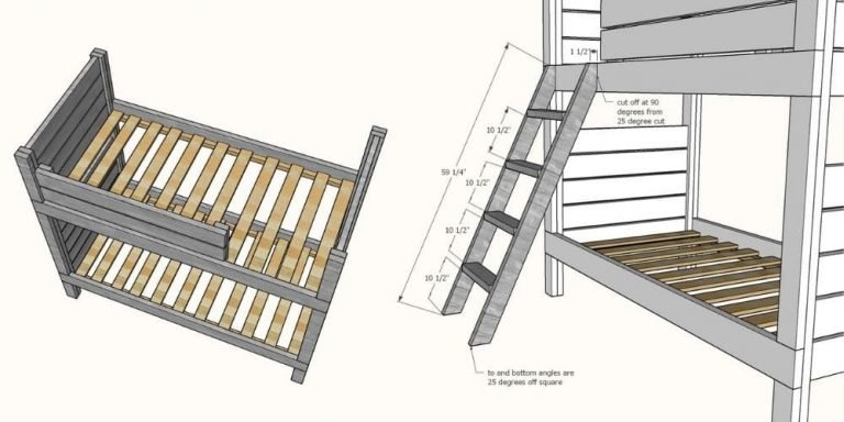 Planos de literas de madera pdf - Construcción paso a paso