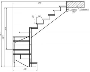 medidas de escaleras de hierro