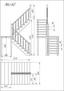 plano de escalera con medidas