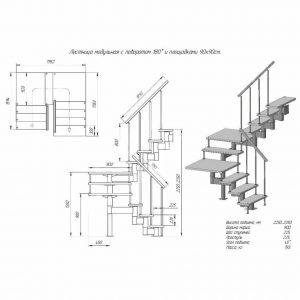 planos de escaleras de hierro