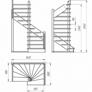 planos de escaleras en espacios reducidos