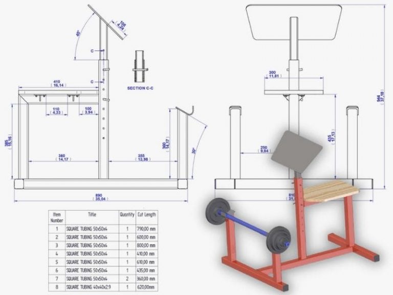 ▻ Planos para fabricar maquinas de gimnasio - Gratis en PDF