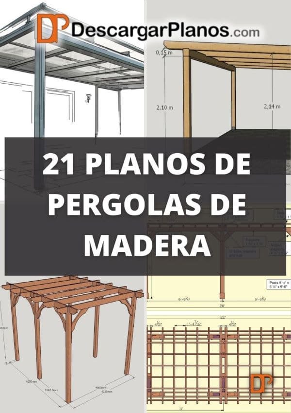 21 planos de pergolas de madera