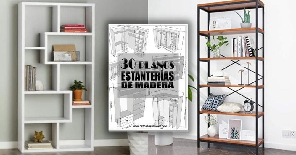 30 planos de estantes