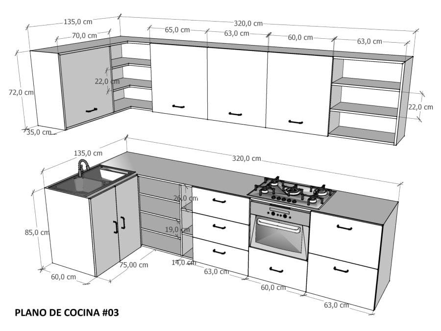 Medidas Est ndar En Los Muebles De Una Cocina CCLPID Medidas Est ndar En Los Muebles De Una Cocina CCLPID