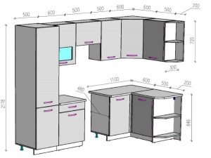 planos de cocinas integrales con medidas pdf
