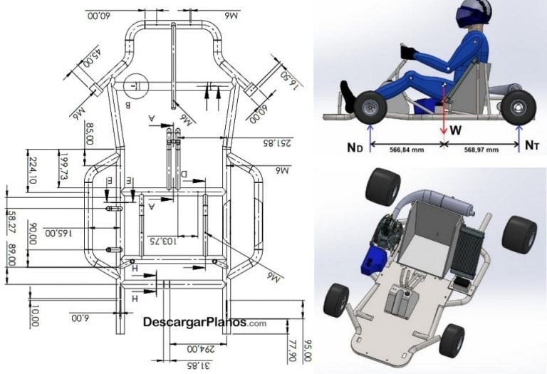 5 Planos para hacer un Go Kart en PDF