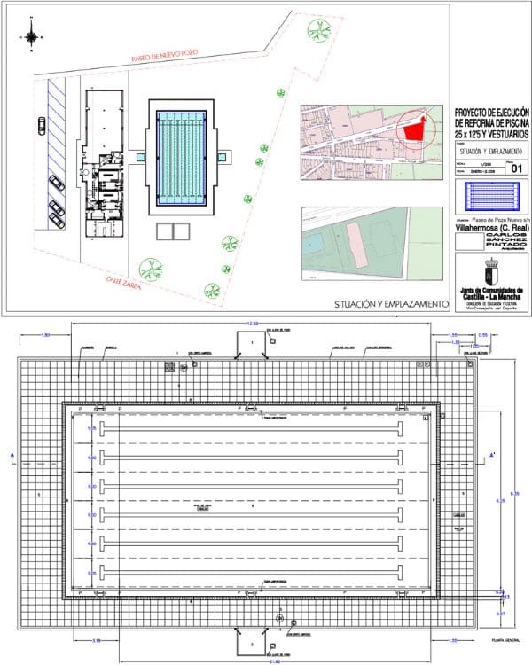 planos de piscina publica proyecto de complejo turistico