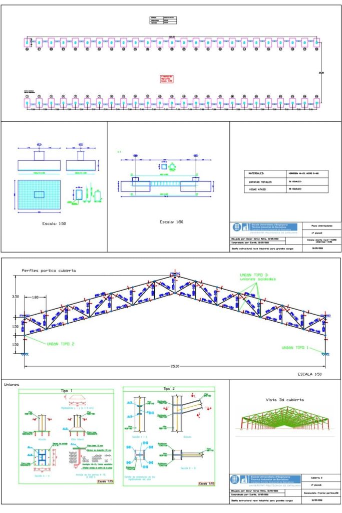 Plano de nave industrial 25x120