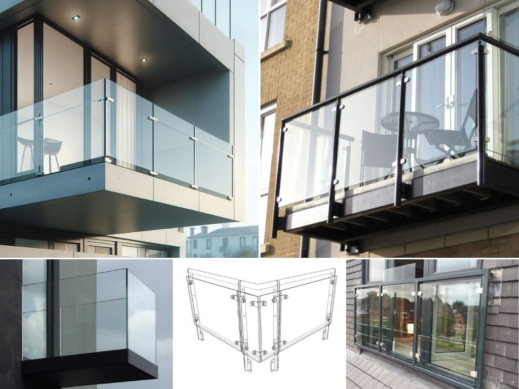 Barandales de cristal para balcones: diseños modernos